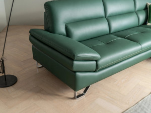 Cotton Leather Cowhide Sofa 3D Model
