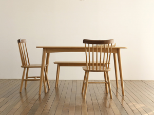 Ethnic Oak Walnut Solid Wood Chair 3D Model