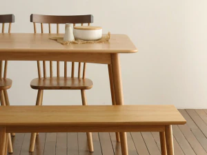 Ethnic Oak Walnut Solid Wood Chair 3D Model