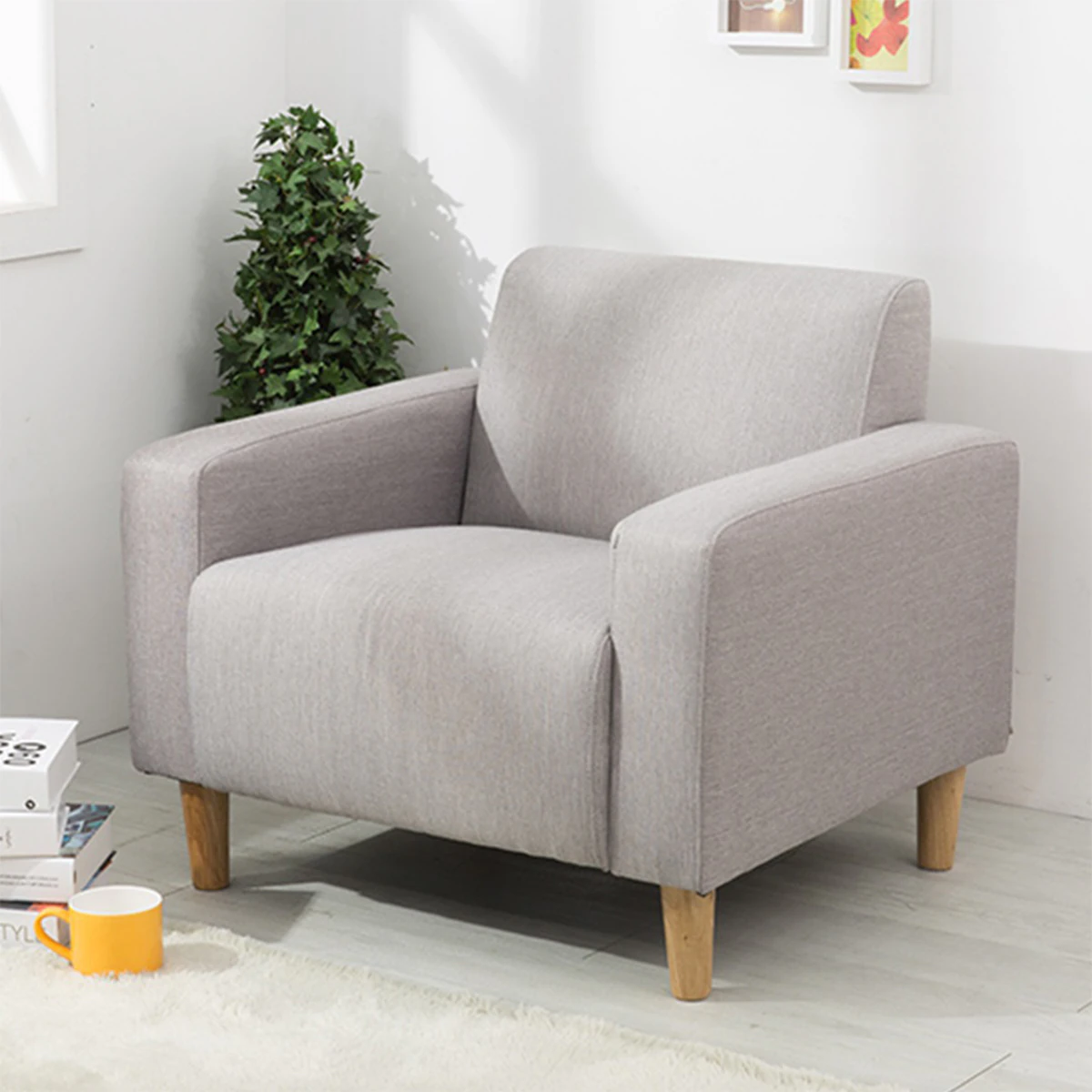 Pico single seat fabric sofa 3D Model .c4d .max .obj .3ds .fbx .stl .blend