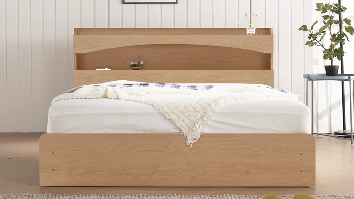 Groove LED Light Storage Bed Frame 3D Model .c4d .max .obj .3ds .fbx .stl .blend