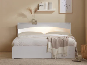 Groove LED Light Storage Bed Frame 3D Model