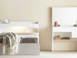 Groove LED Light Storage Bed Frame 3D Model