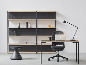 5 steps open type iron bookshelf 3D मॉडल