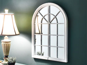 Cermin dinding jendela melengkung interior antik Model 3D