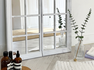 Antique interior arched window wall mirror 3D Model
