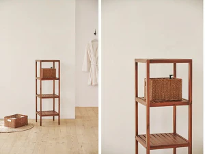 Wood shelf cabinet 3D Model