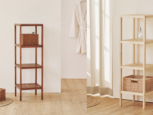 Wood shelf cabinet Modèle 3D