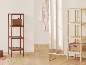 Wood shelf cabinet 3D Model