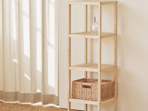 Wood shelf cabinet 3D Model