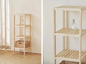 Wood shelf cabinet Modèle 3D