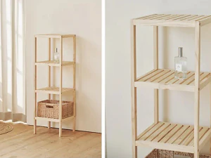 Wood shelf cabinet 3D Model