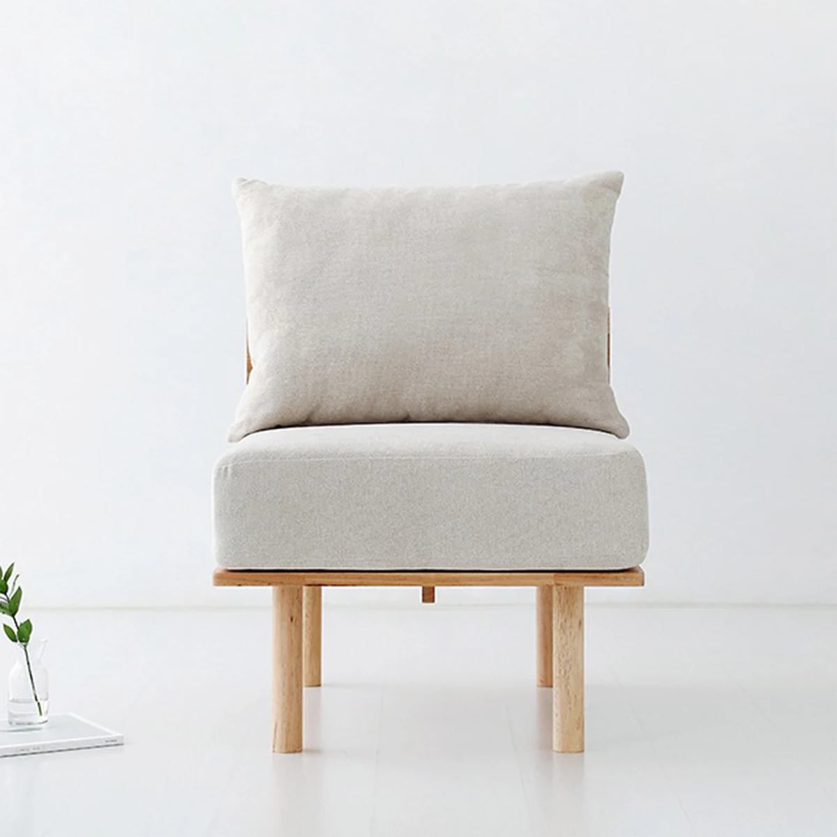 BENKU 1 seater sofa rubber wood 3D Model .c4d .max .obj .3ds .fbx .stl .blend 