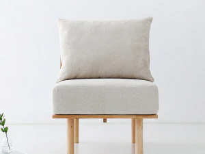 BENKU 1-Sitzer-Sofa aus Gummiholz 3D Modell