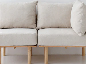 BENKU 1 seater sofa rubber wood 3D Model