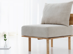 BENKU 1 seater sofa rubber wood Modelo 3D