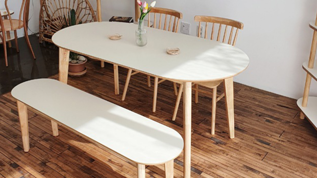 Oval laminate dining 2025 table
