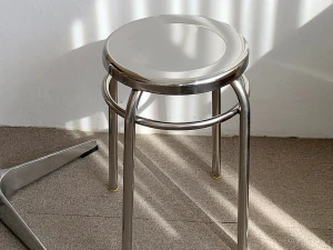 Stainless round stool 3D Model