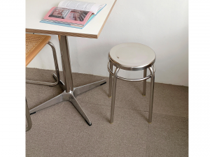 Stainless round stool 3D Model