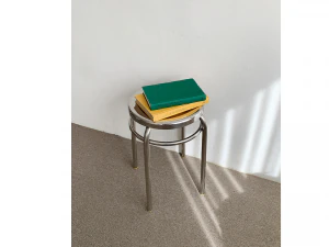Stainless round stool 3D Model