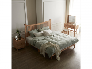 Raum Seven Tree Solid Wood Bed 3D-Modell