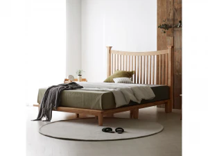 Raum Seven Tree Solid Wood Bed 3D Model