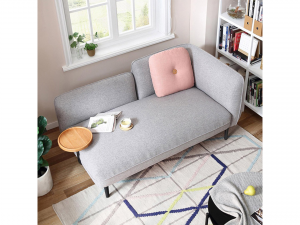 Selfie fabric wide sofa Model 3D