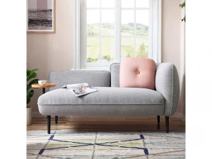 Selfie fabric wide sofa 3D Model