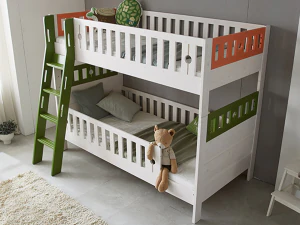 Road Finland Solid Wood Separation General Bunk Bed 3D Model