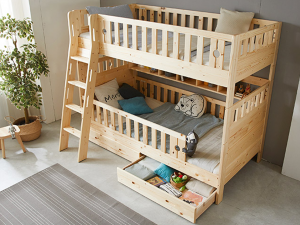 Road Finland Solid Wood Separation General Bunk Bed 3D मॉडल