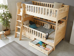 Road Finland Solid Wood Separation General Bunk Bed 3D Model