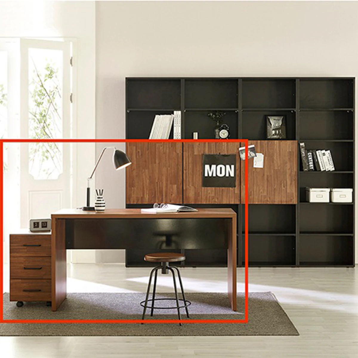 Studio desk set 3D Model .c4d .max .obj .3ds .fbx .stl .blend 