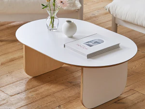 Milk sofa table oval 900 3D Model