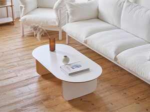 Milk sofa table oval 900 3D Model