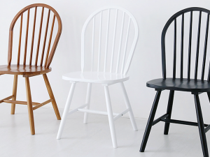 ANDRA wooden chair Acacia Natural 3D मॉडल