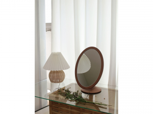 Hennings Chestnut Wood Tabletop Mirror 3D Модель