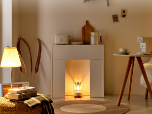 Fireplace Console Shelf White 3D Model