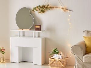 Fireplace Console Shelf White 3D Model