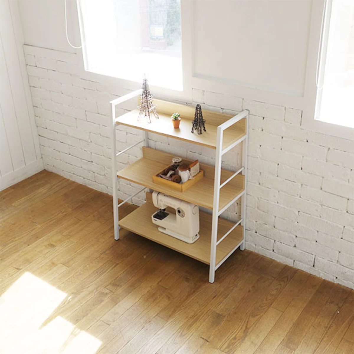 Cookie and Cream Ladder Bookcase 3D Model .c4d .max .obj .3ds .fbx .stl .blend