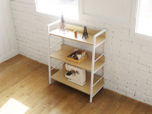 Cookie and Cream Ladder Bookcase 3D Model
