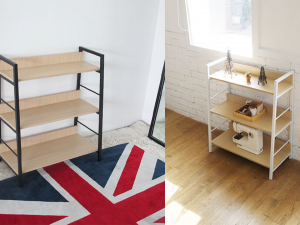 Cookie and Cream Ladder Bookcase 3D Model