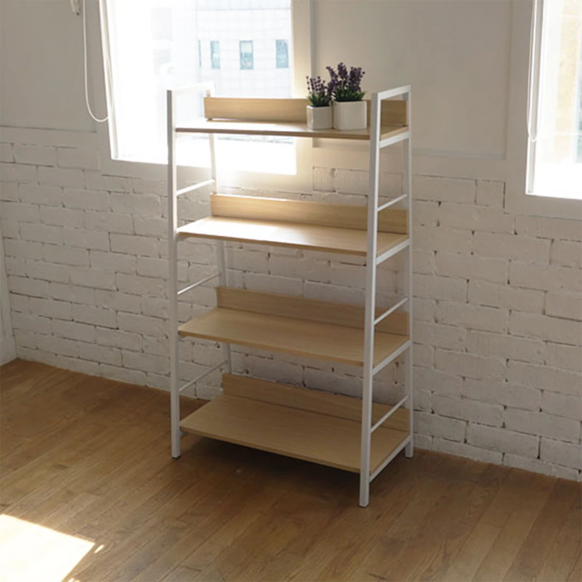 Bookshelf 4 Tier 3D Model .c4d .max .obj .3ds .fbx .stl .blend 