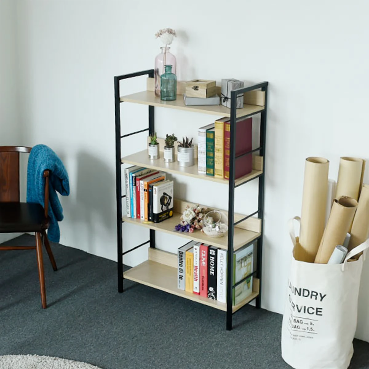 Cookie and Cream Bookcase 3D Model .c4d .max .obj .3ds .fbx .stl .blend 