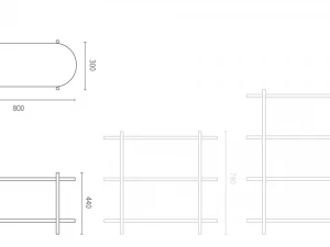 Homaika Shelf Bookshelf 3D Model