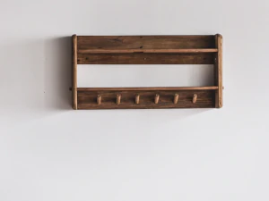 Kraft Wall Mounted Vintage Wood Shelf D 3D Model