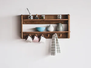 Kraft Wall Mounted Vintage Wood Shelf D 3D Model