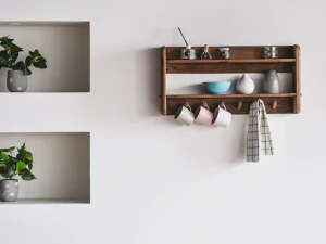 Kraft Wall Mounted Vintage Wood Shelf D 3D Model