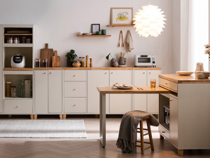 Lily 1200 Shelf Kitchen Cabinet 3D Model