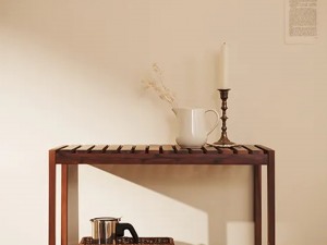 Solid wood kitchen shelf 3D 模型