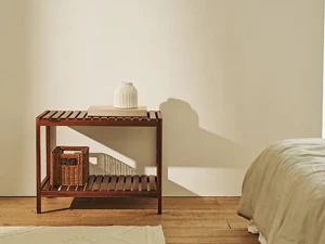 Solid wood kitchen shelf 3D Model